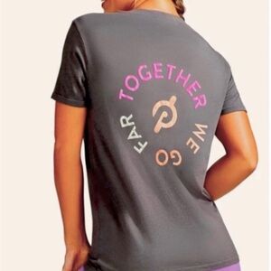 NWT in unopened bag! Peloton Together We Go Far Tee Size Medium